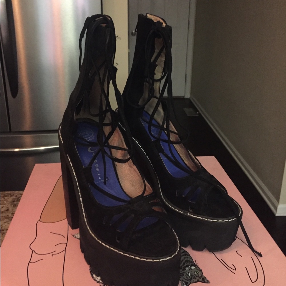 COPY - Jeffrey Campbell Adagio lace up platform